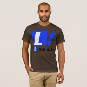 Luxeforte Stylish Design Cotton Graphic Print Round Neck Half Sleeve Brown Men’s T-Shirt